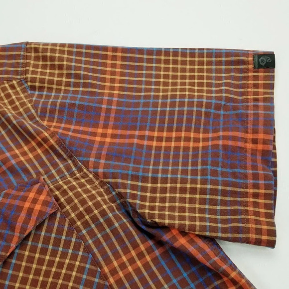 Mountain Hardwear Small Sleeve Logo Tag Check Mens - Picture 4 of 6